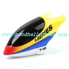 mjx-t-series-t38-t638 helicopter parts head cover (yellow color) - Click Image to Close
